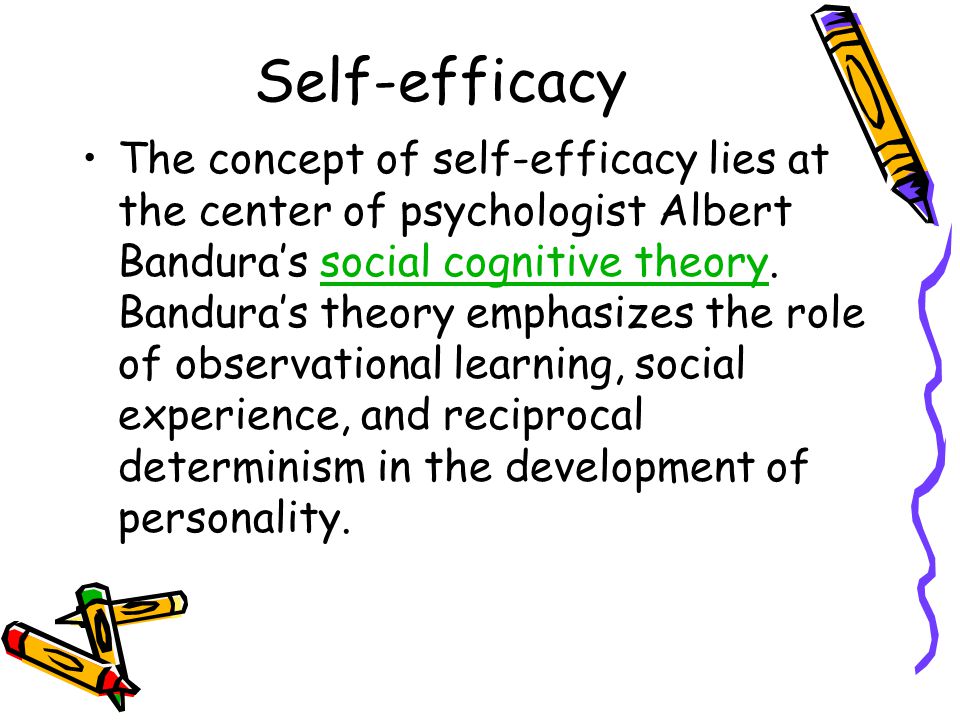 Self-efficacy