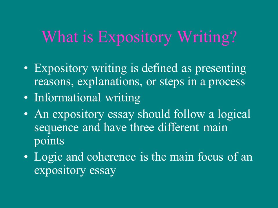 What is Expository Writing