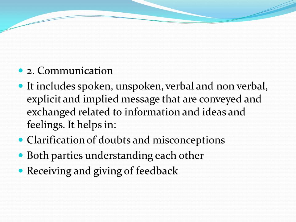 2. Communication
