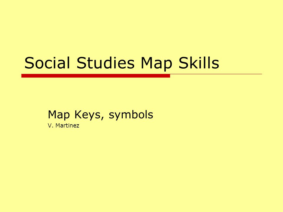 Social Studies Map Skills