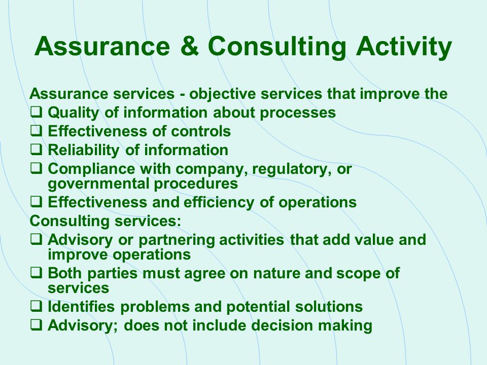 Assurance & Consulting Activity