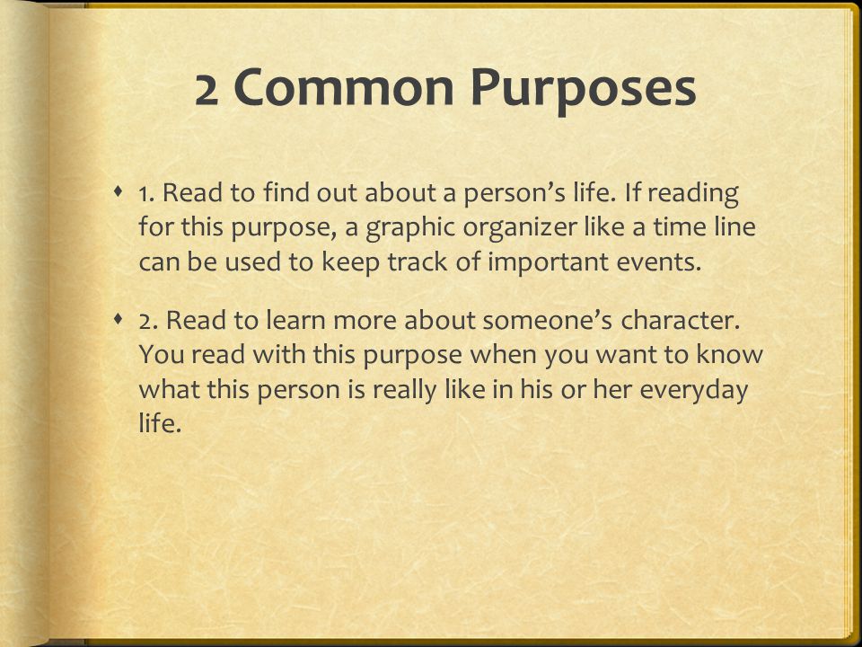 2 Common Purposes