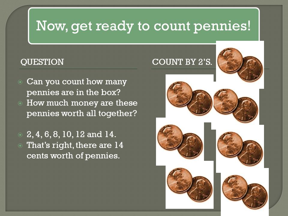 Now, get ready to count pennies!