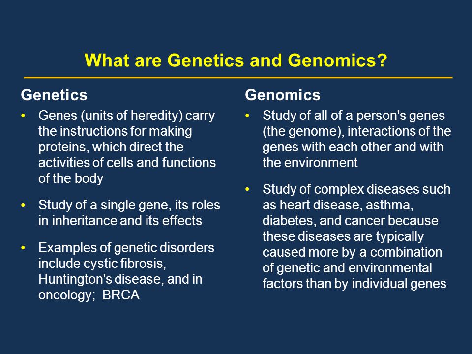 What are Genetics and Genomics