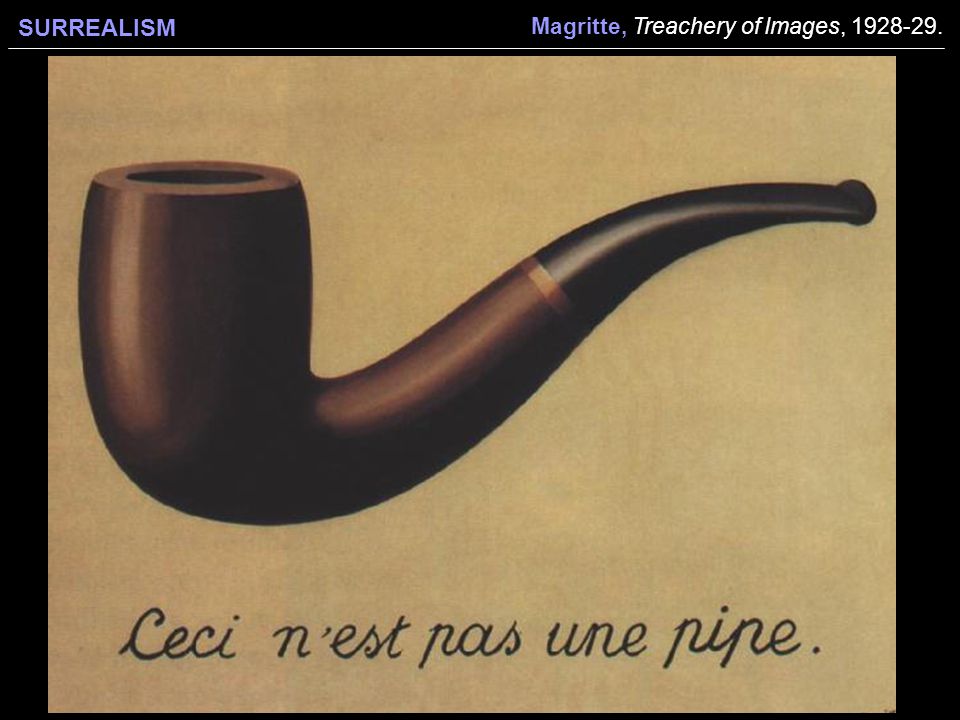 Magritte, Treachery of Images,