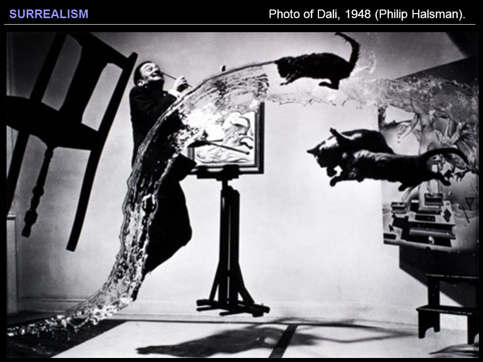 Photo of Dali, 1948 (Philip Halsman).