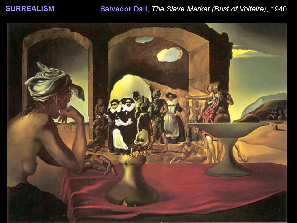 Salvador Dali, The Slave Market (Bust of Voltaire), 1940.