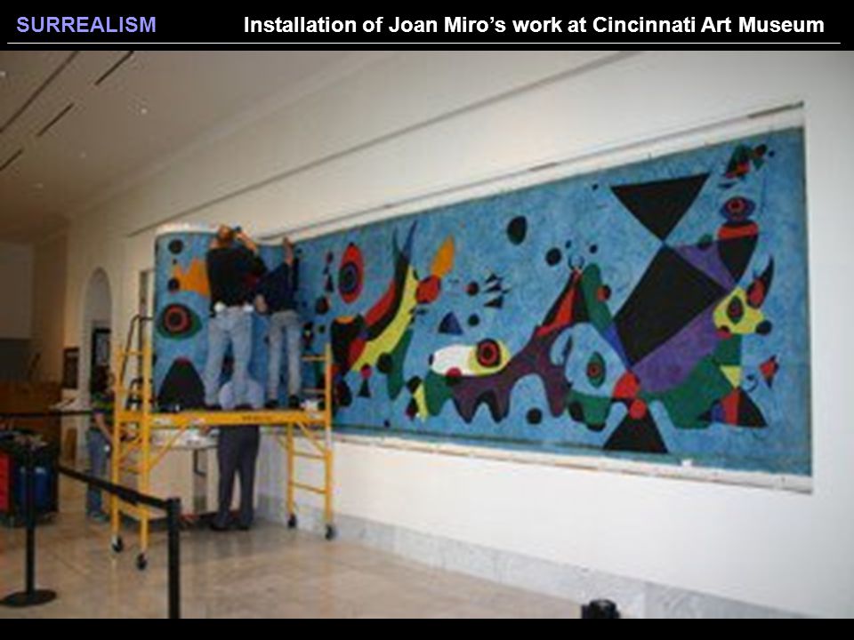 Installation of Joan Miro’s work at Cincinnati Art Museum