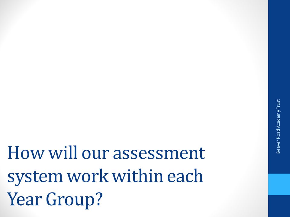 How will our assessment system work within each Year Group
