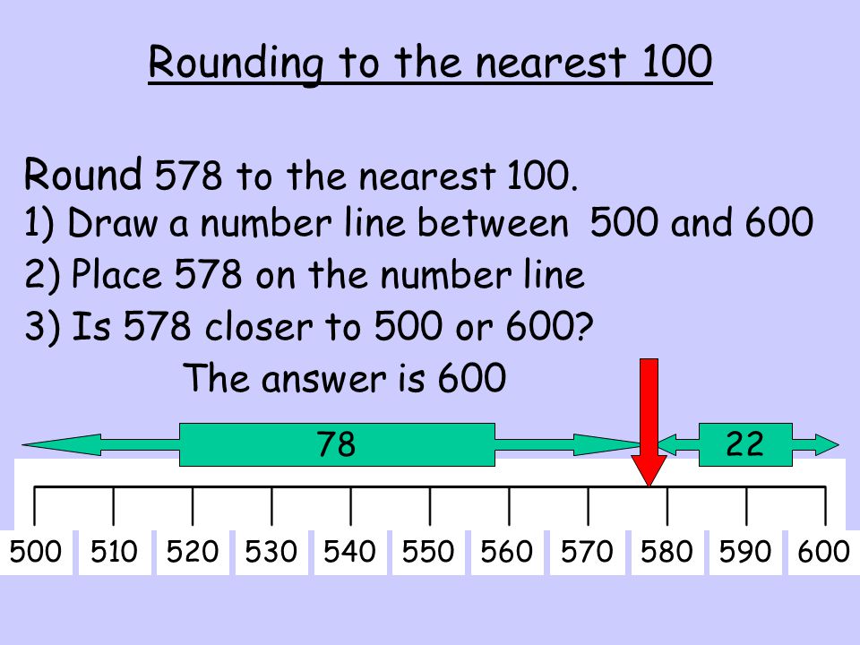 Rounding to the nearest 100