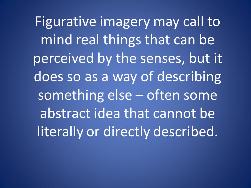 Imagery One Of The Five Elements Of Voice Diction Detail