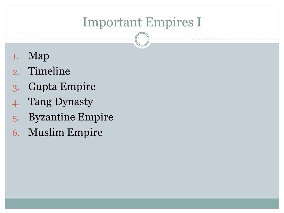 Important Empires I Map Timeline Gupta Empire Tang Dynasty