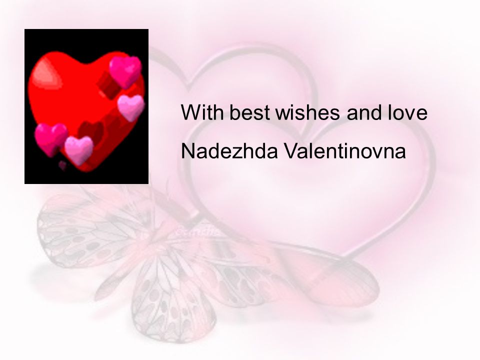 With best wishes and love