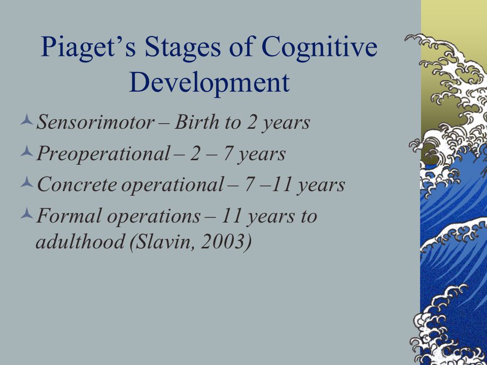 Piaget’s Stages of Cognitive Development