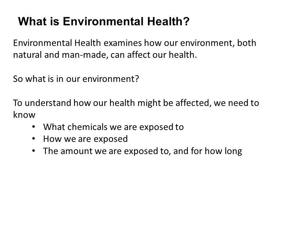 Your Environment Your Health Ppt Video Online Download
