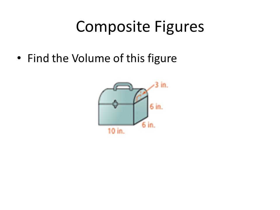 Composite Figures Find the Volume of this figure