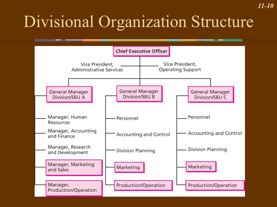 divisional organisation structure