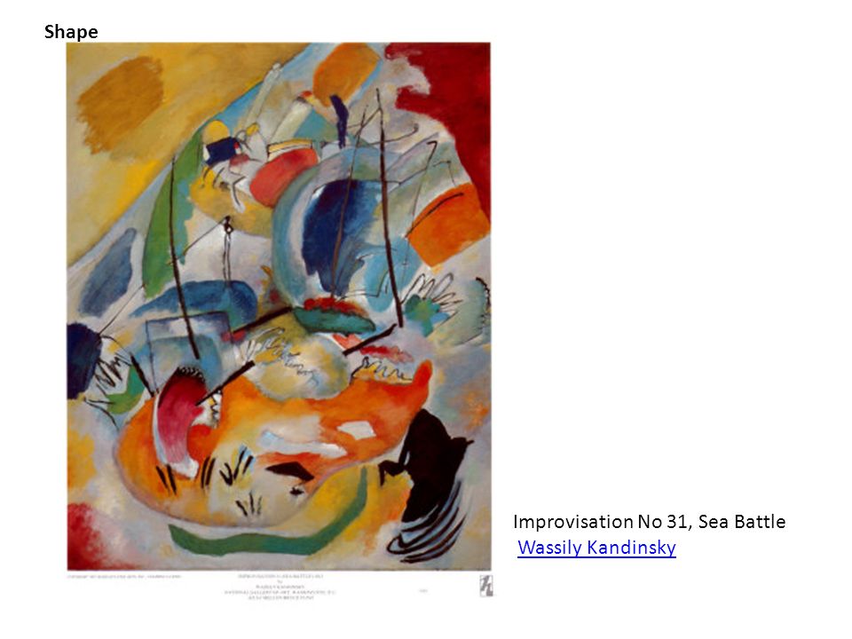 Shape Improvisation No 31, Sea Battle Wassily Kandinsky