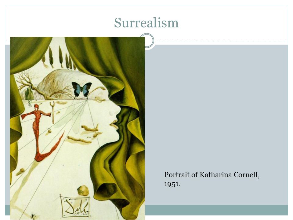 Surrealism Portrait of Katharina Cornell, 1951.