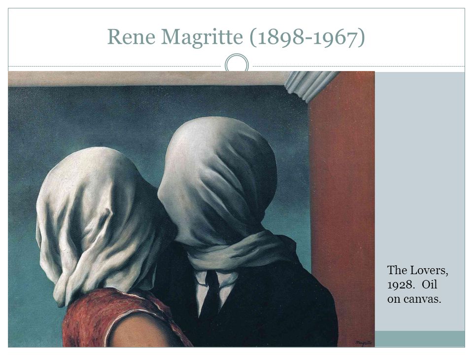 Rene Magritte ( ) The Lovers, Oil on canvas.