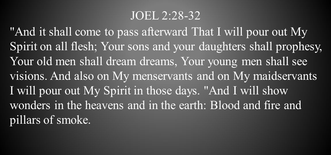 Joel 2:28-32