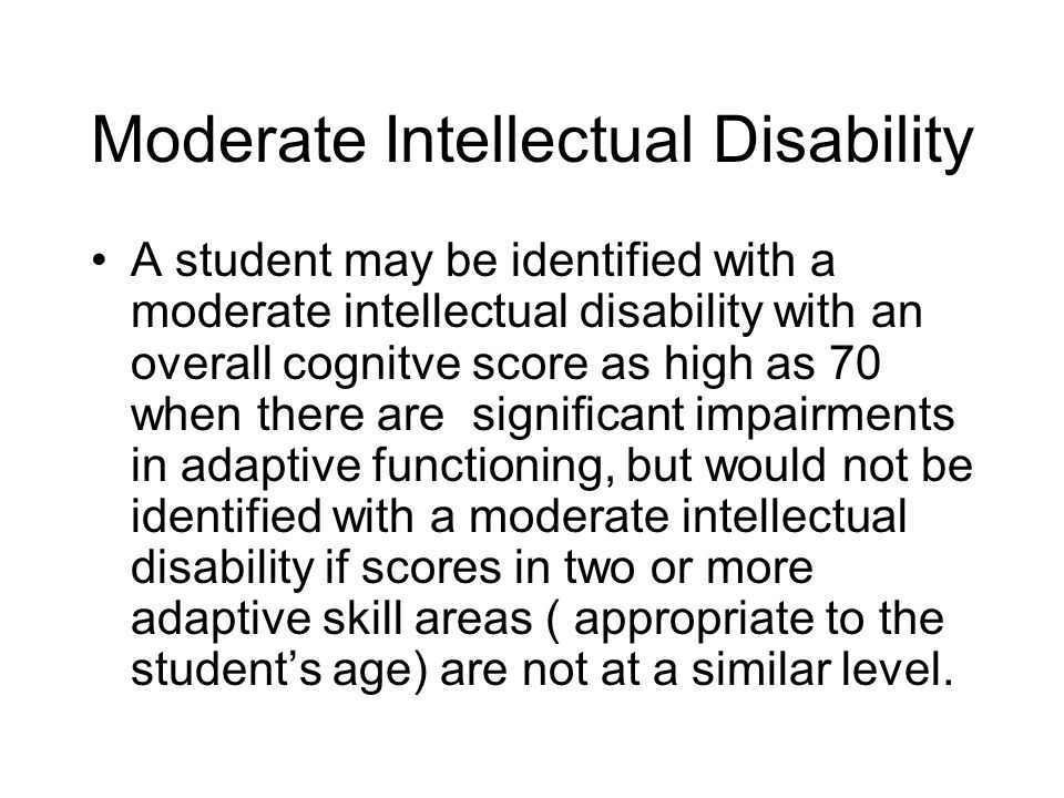 Common Characteristics Of Students With Mild Intellectual Disabilities Ppt Video Online Download