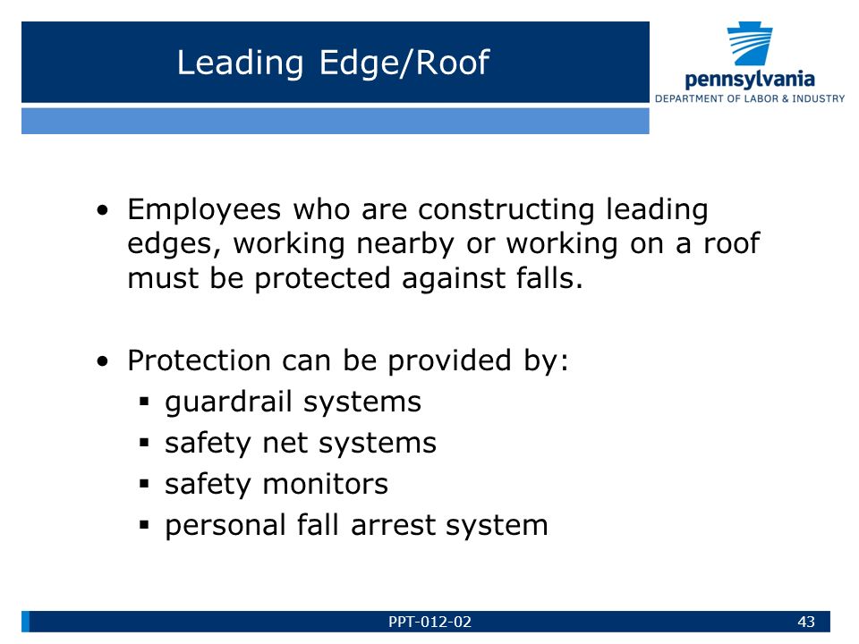 Fall Protection Osha 29 Cfr 1926 Subpart M Ppt Video Online Download