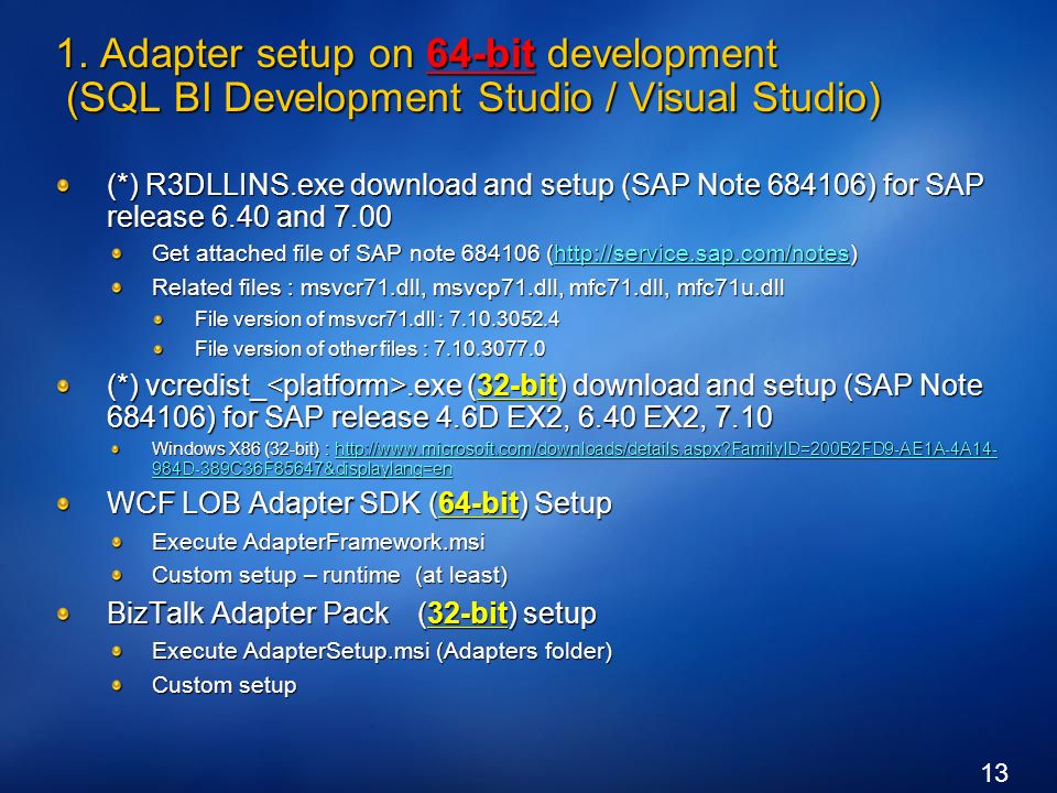 BizTalk Adapter Pack (SAP) Installation - Ppt Video Online Download