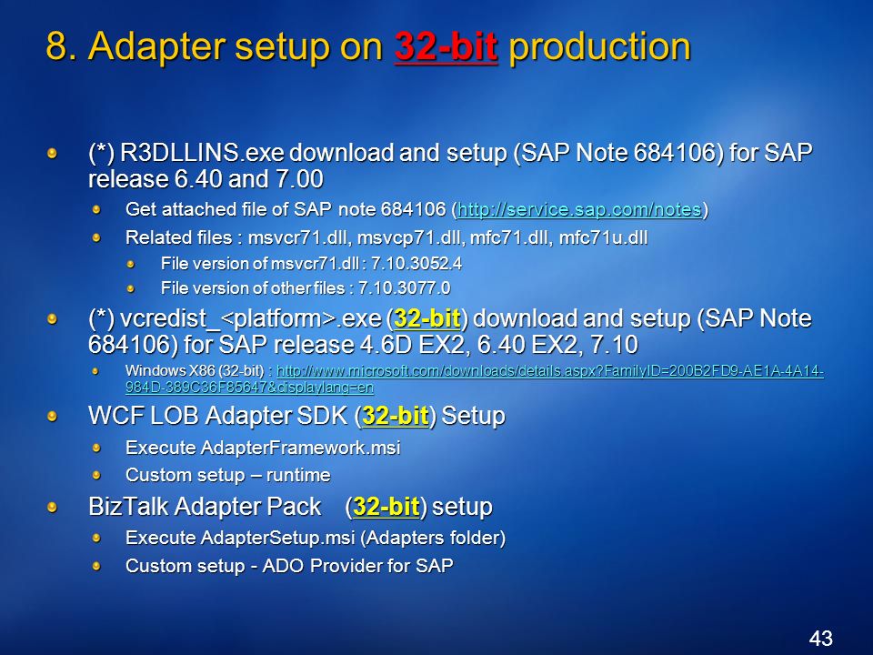 BizTalk Adapter Pack (SAP) Installation - Ppt Video Online Download