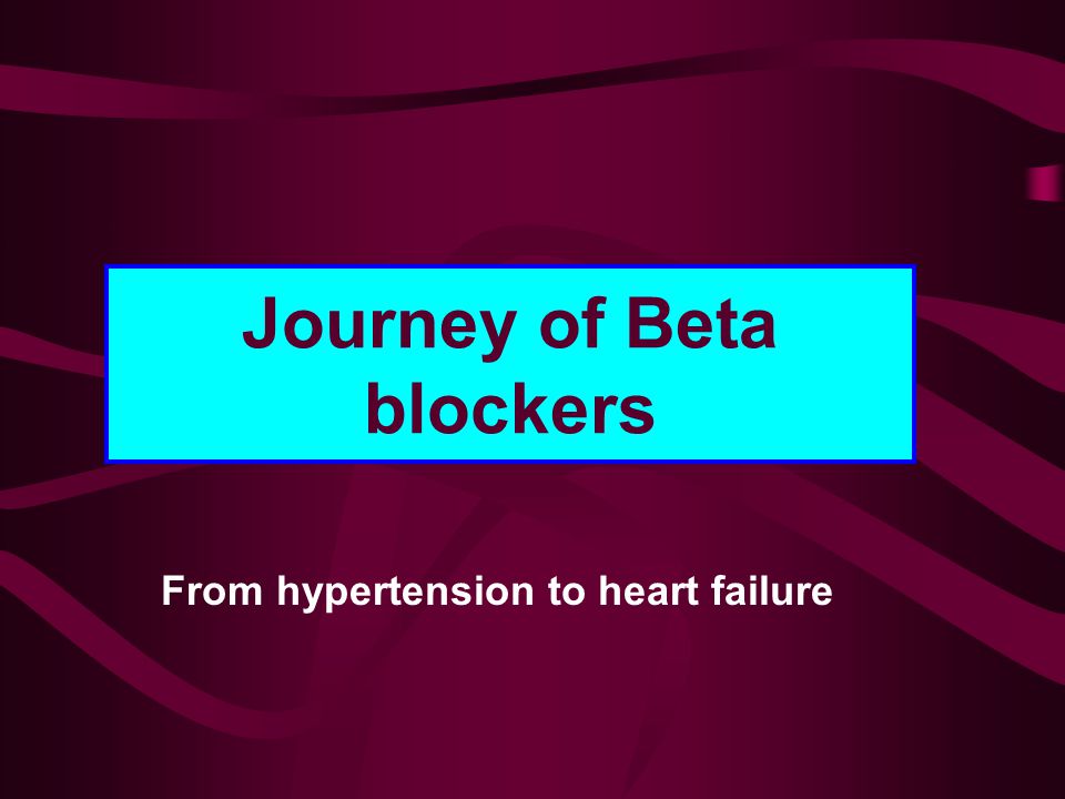 Journey of Beta blockers