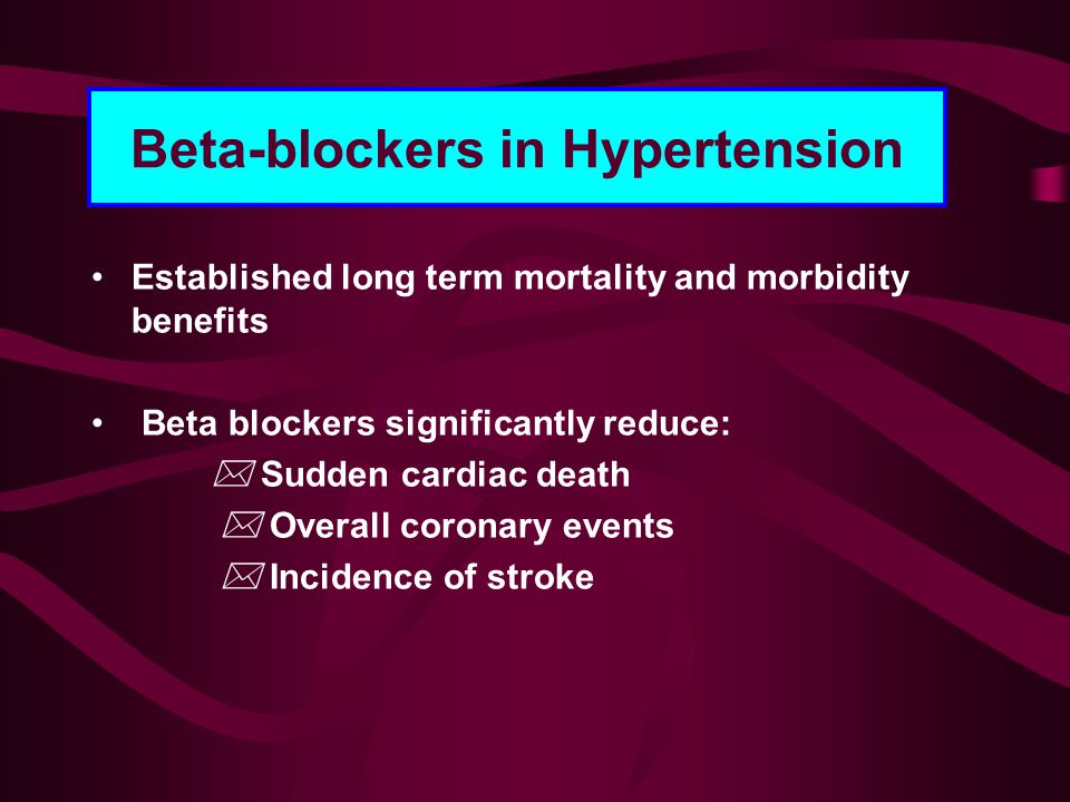 Beta-blockers in Hypertension