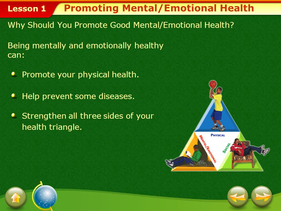 Promoting Mental/Emotional Health