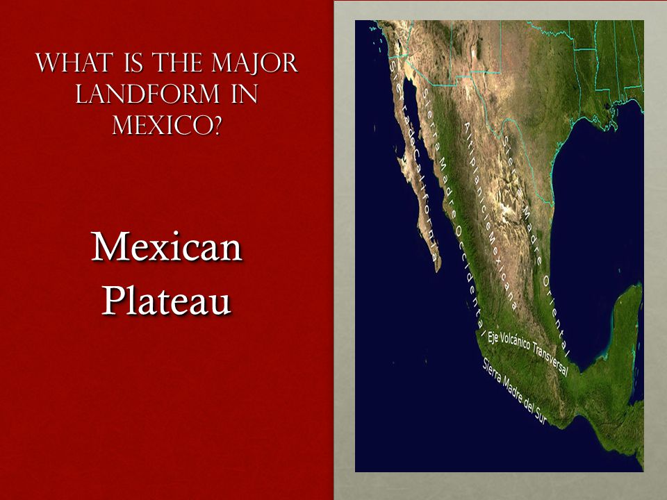 Mexican Plateau Map