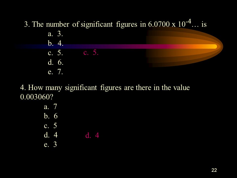 3. The number of significant figures in x 10-4… is