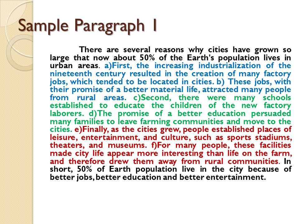 PARAGRAPH DEVELOPMENT - ppt video online download