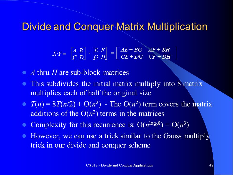 Cs Divide And Conquer Recurrence Relations Ppt Download