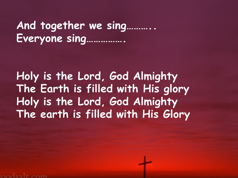 And together we sing………..