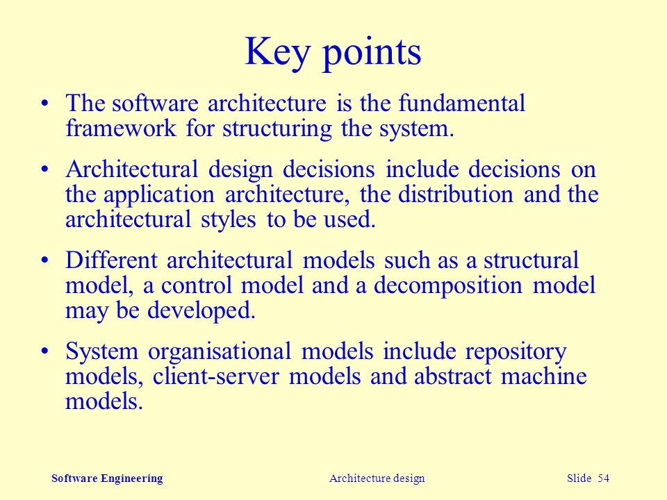 Software Engineering Architectural Design Ppt Video Online Download
