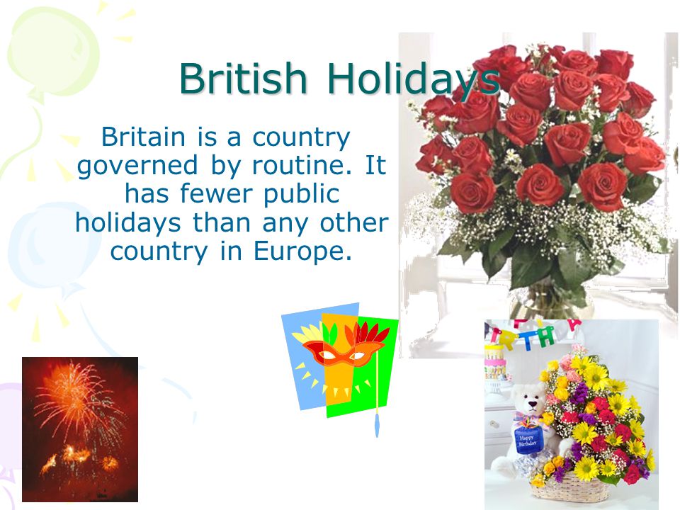 Любимый праздник на английском языке. British Holidays презентация. British traditions and Holidays. British Holidays and traditions Постер презентация. Праздники на английском языке.