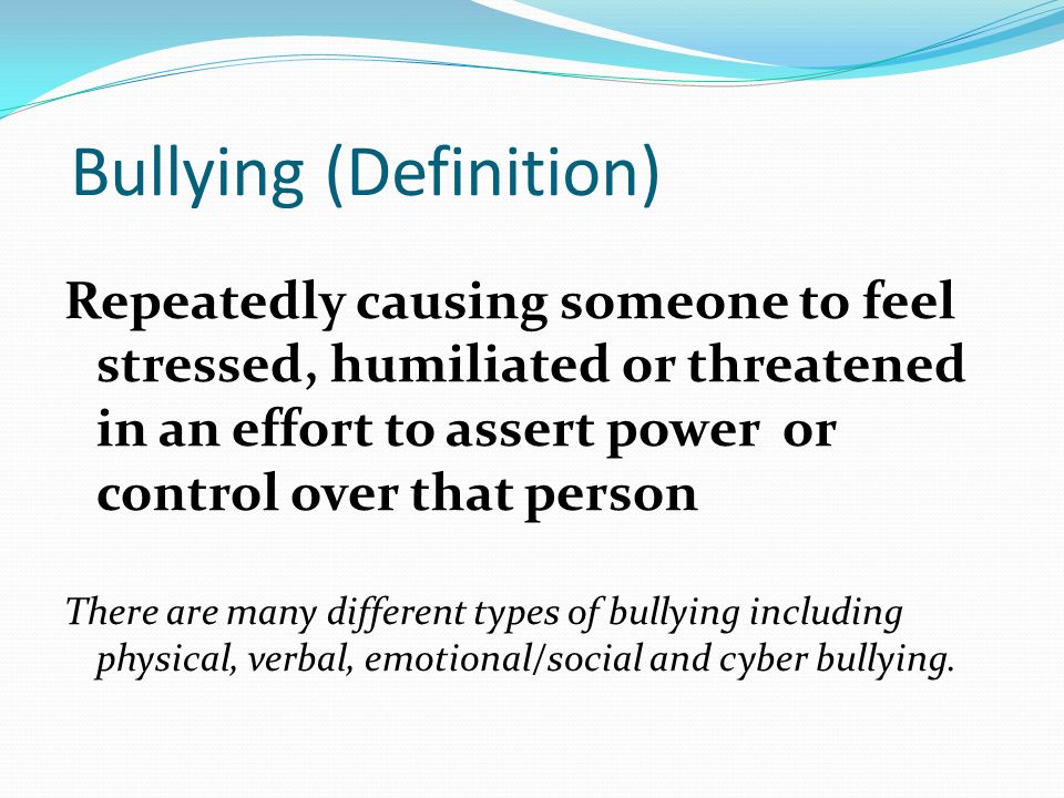 bully definition