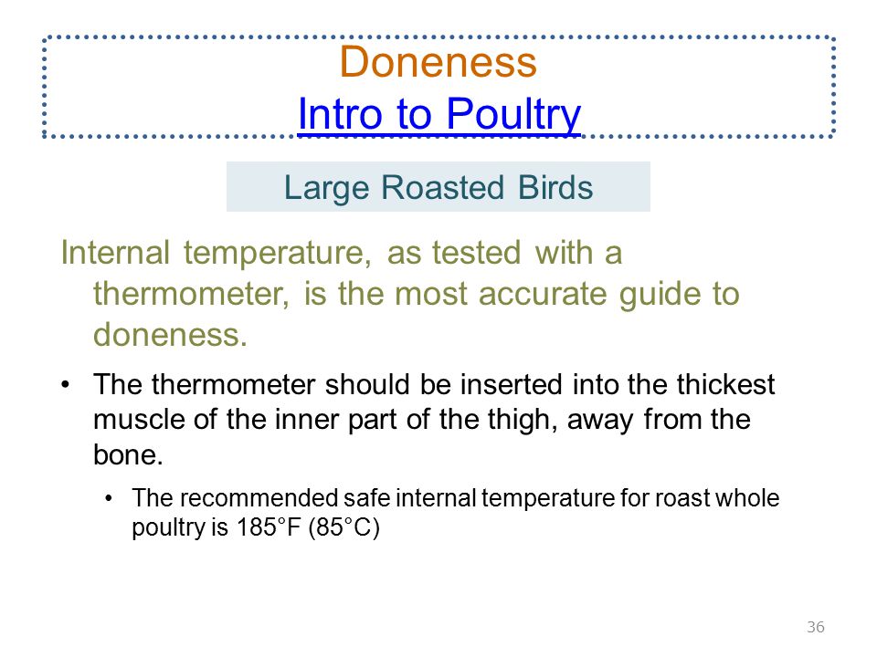 Poultry Doneness Chart