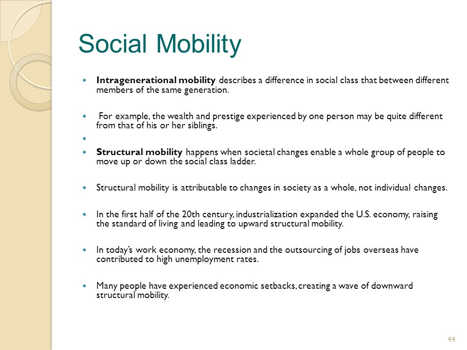 the concept of structural social mobility refers to