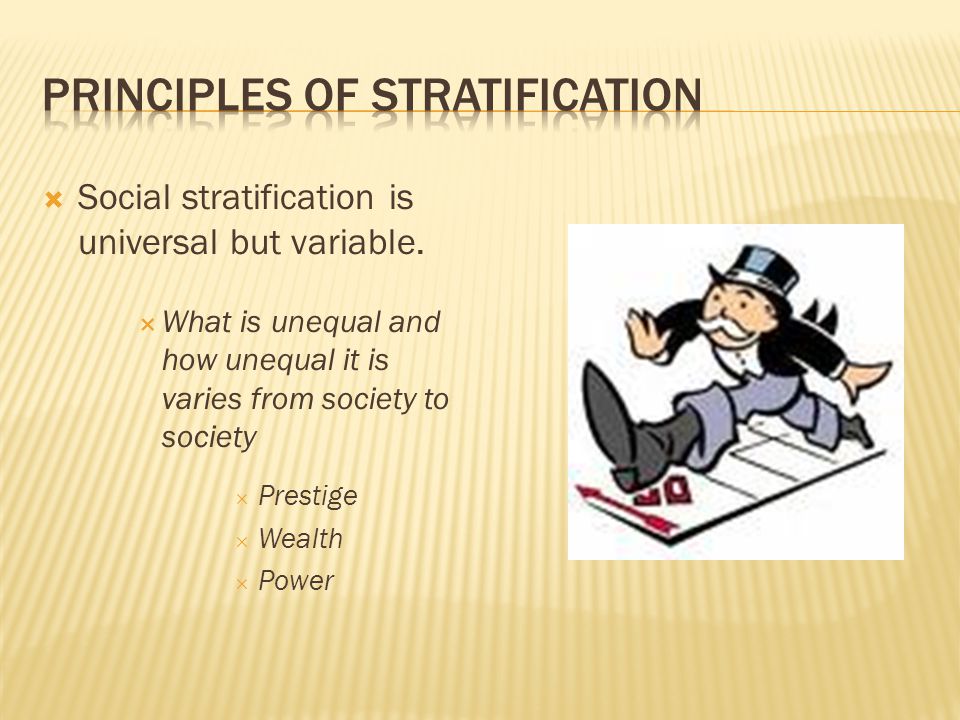 Principles of Stratification