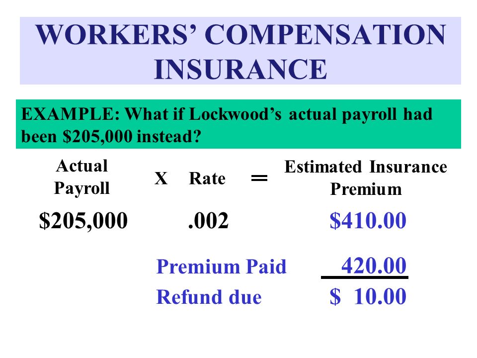 WORKERS’ COMPENSATION INSURANCE