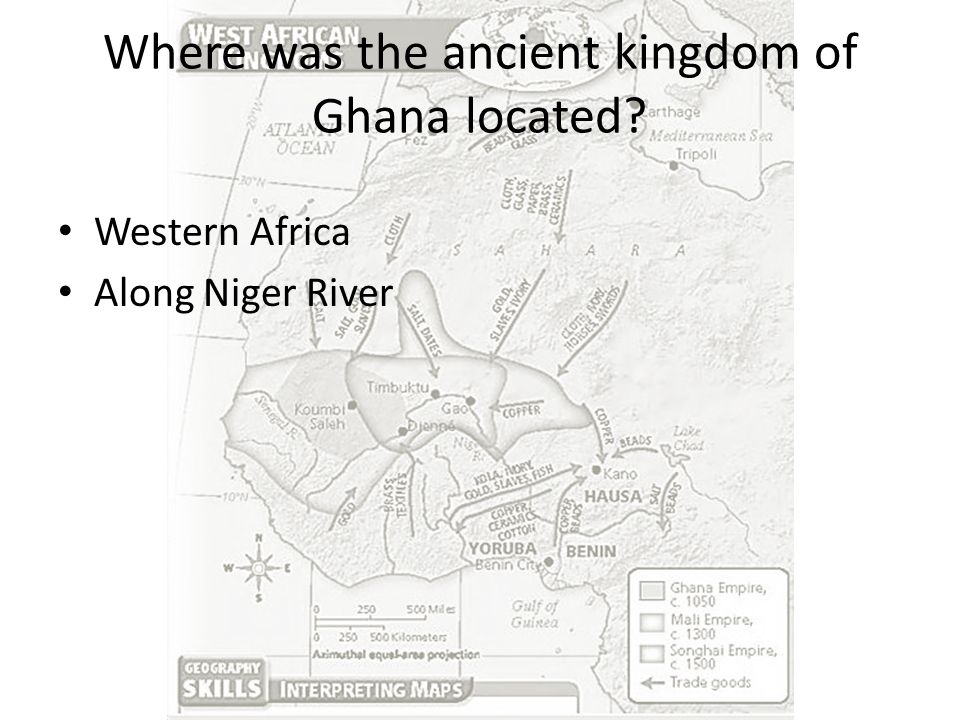 Where was the ancient kingdom of Ghana located