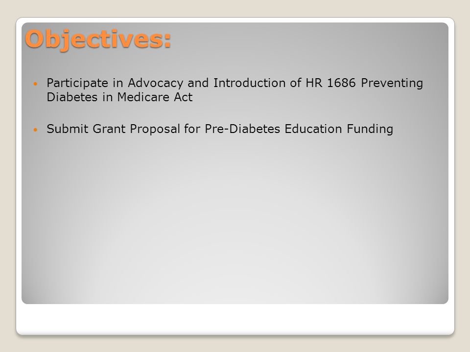 grant proposal for diabetes education)
