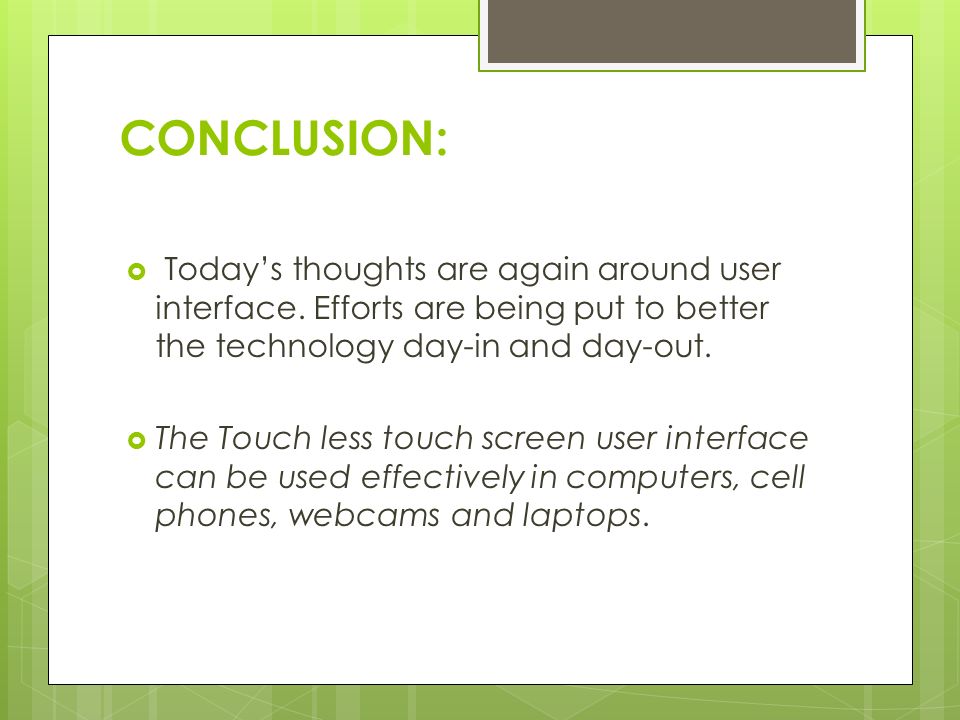 Touchless Touch Screen Ppt Video Online Download