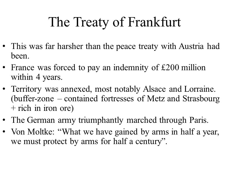 second treaty of frankfurt second treaty of frankfurt