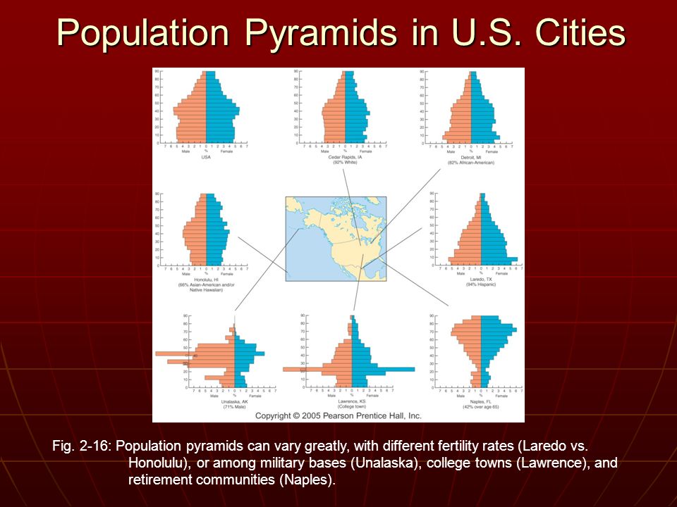 Population Pyramids in U.S. Cities