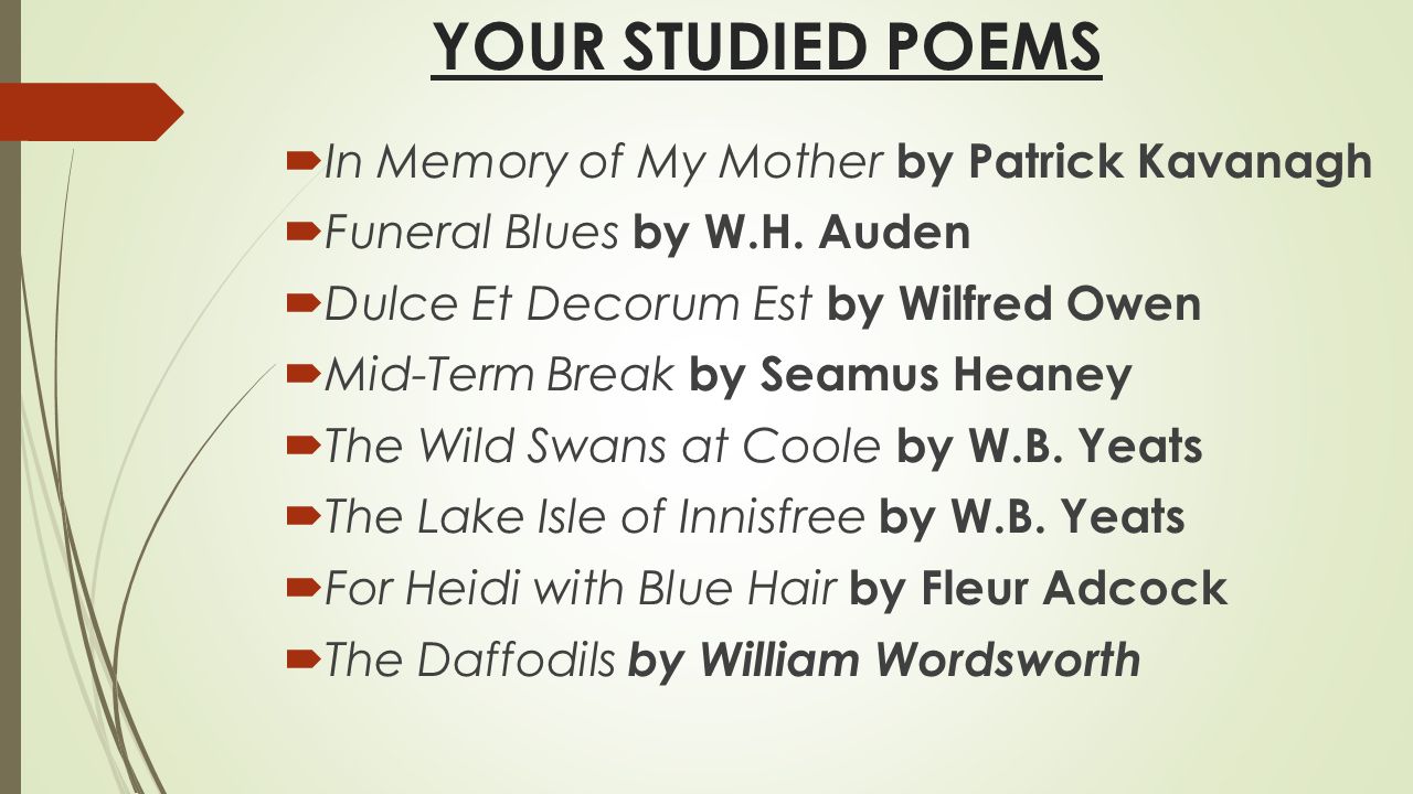 seamus heaney mother poem